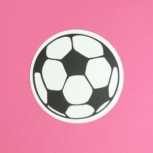 10/$10 Black and White Soccer Ball Matte VSCO Die Cut Sticker